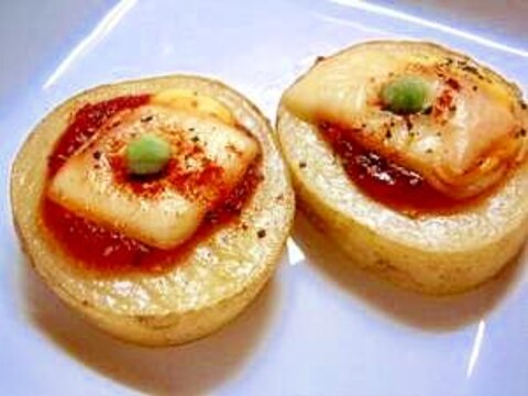 ジャガイモで✿簡単バジル風味のチーズ焼き